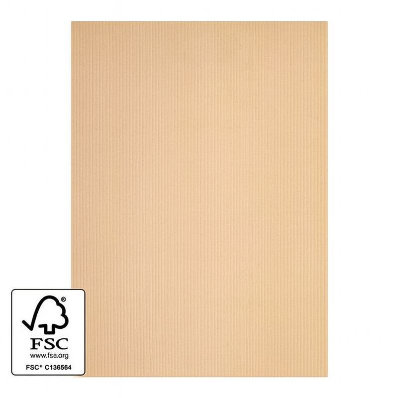 Papier kraft brun à rayures – 62x42 cm – 40 g – Lot de 820 feuilles