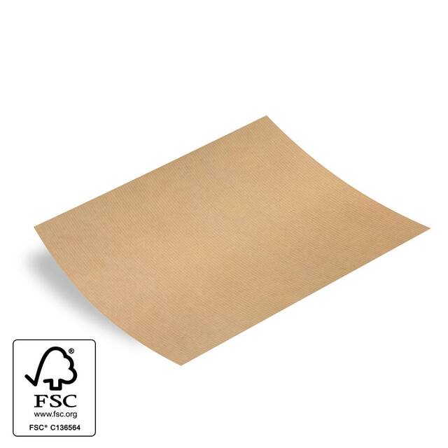 Papier kraft brun à rayures – 62x85 cm – 40 g – Lot de 420 feuilles