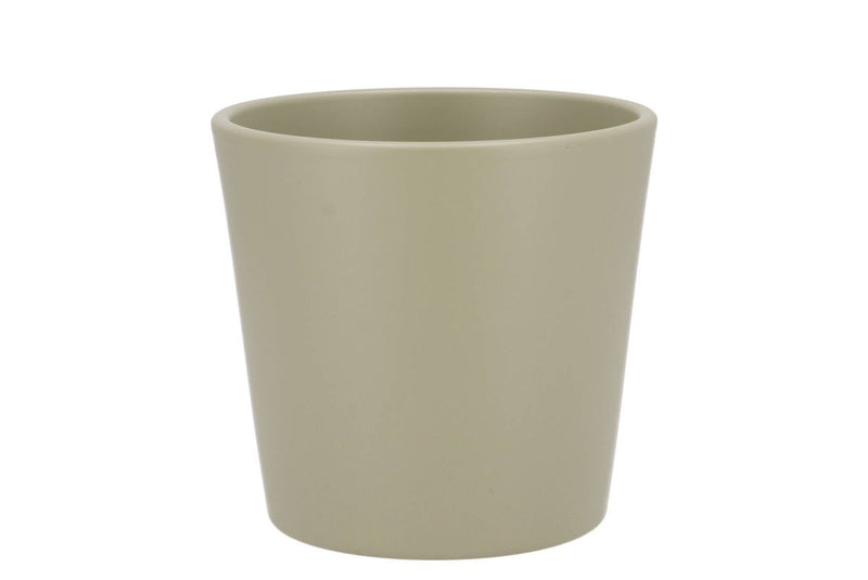 Ceramic Pistache Pot Orchid 14cm