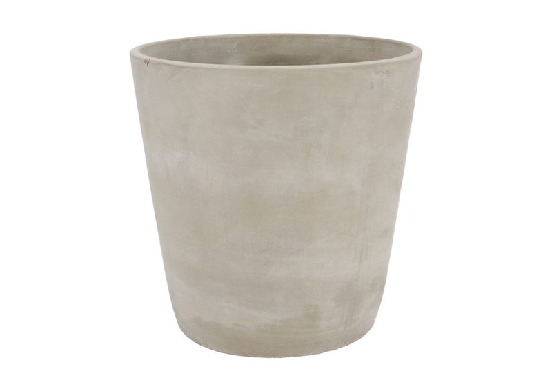 Béton Pot Rond Gris 21x21cm