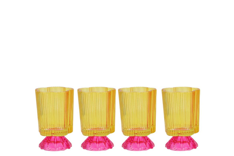 Naomi Dutch Yellow Tealight Holder Ass 8x12cm