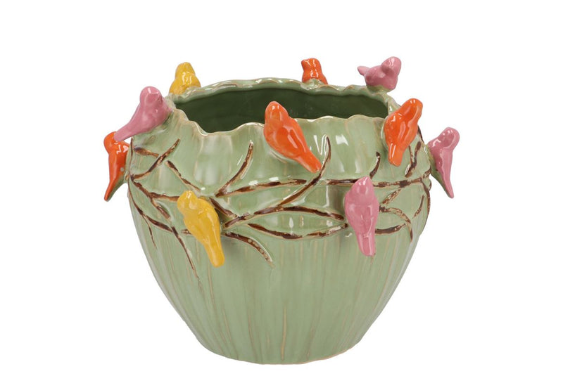 Bird Pot Pistache 26x26x20cm