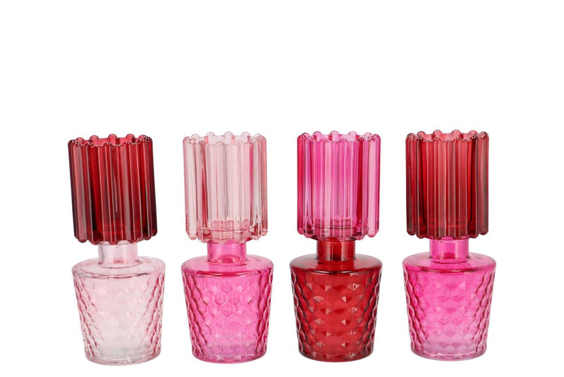 Bicolore Dutch Pink Mix Vase Ass 8x17cm