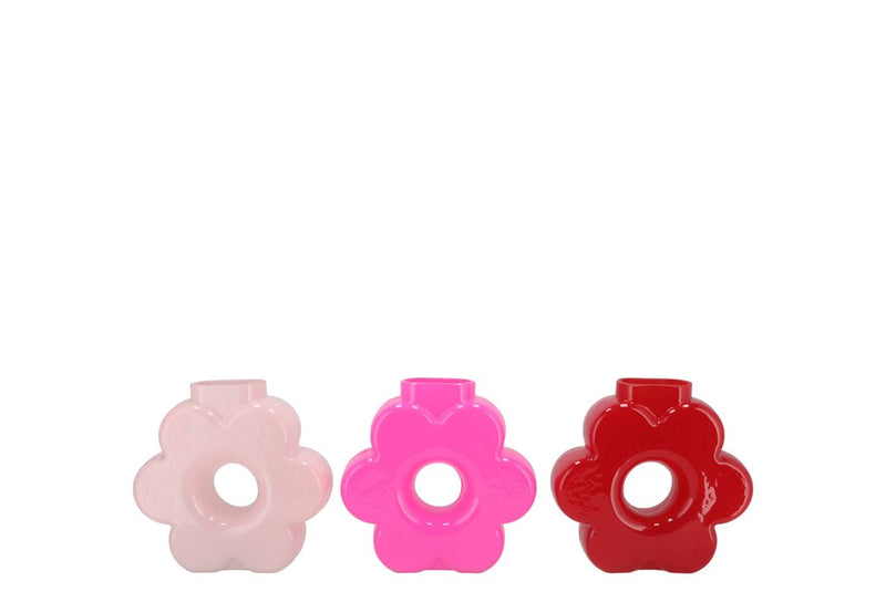 Livia Dutch Pink Mix Vase Ass 16x6x16cm