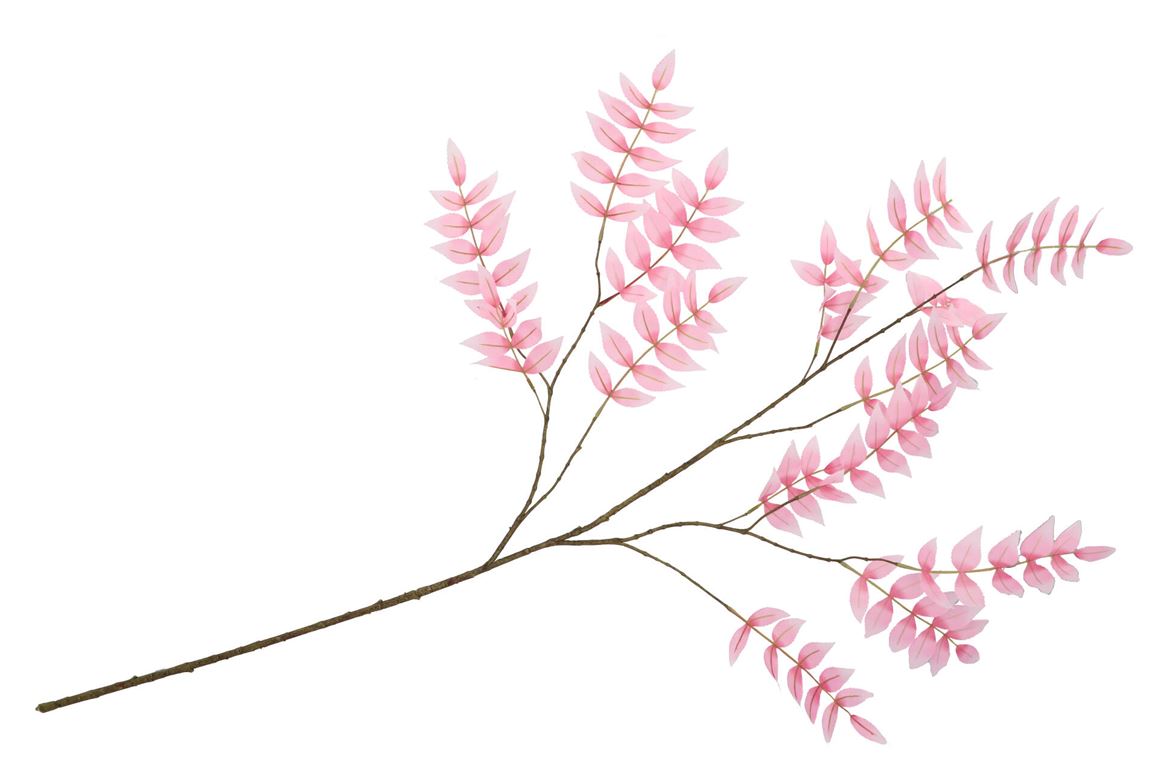 Silk Salix Leaf Pink 135cm Nm