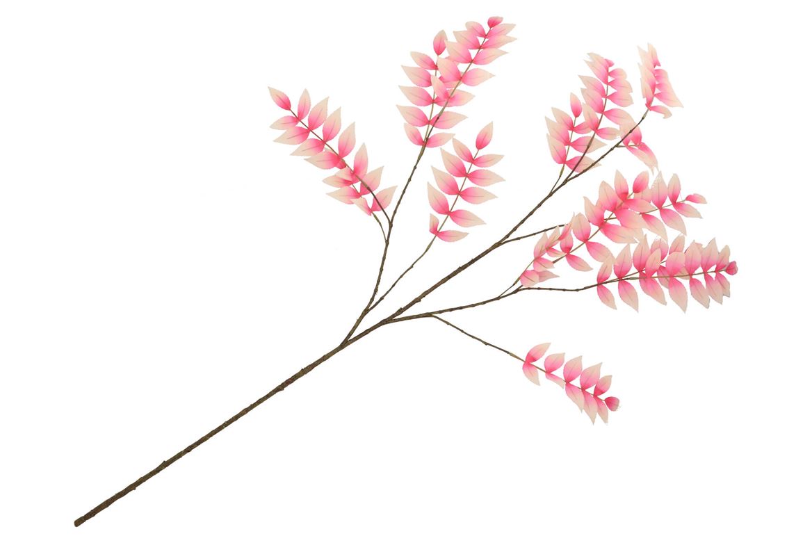 Silk Salix Leaf Pink/champagne 135cm Nm
