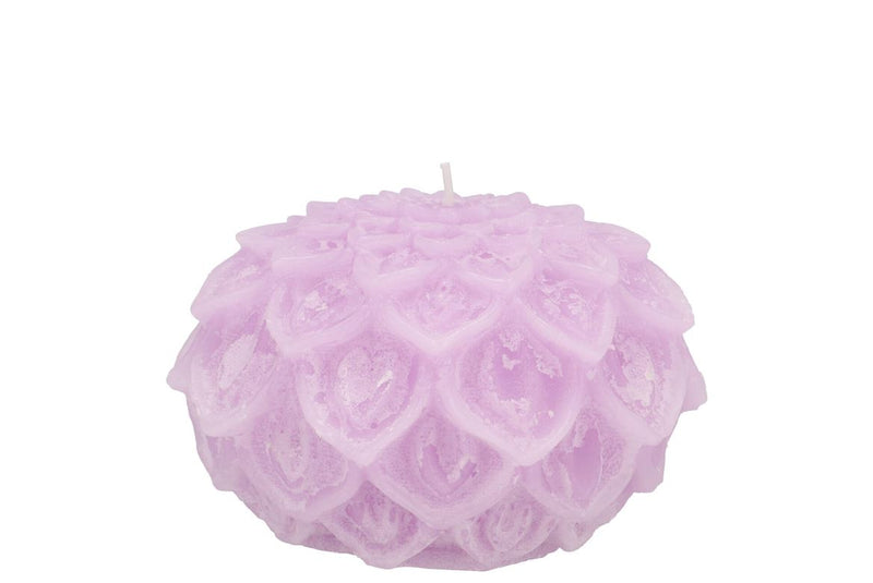 Candle Dahlia Lilac 9x7cm