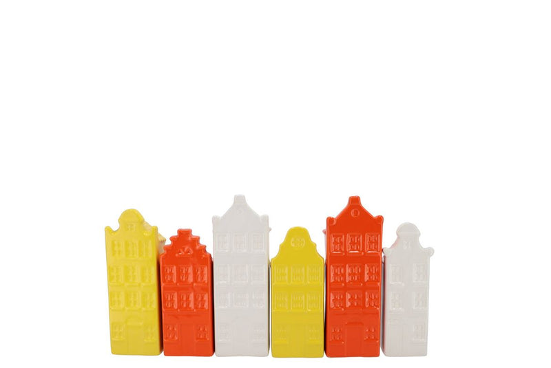 A'dam Houses Canal Dutch Orange Mix Vase Ass 5x4x1