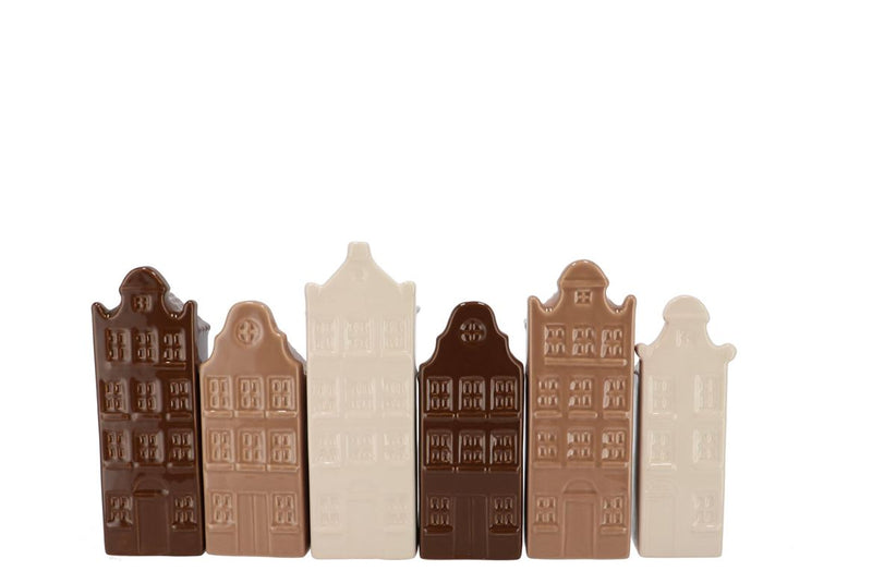 A'dam Houses Canal Natural Brown Mix Vase Ass 9x7x