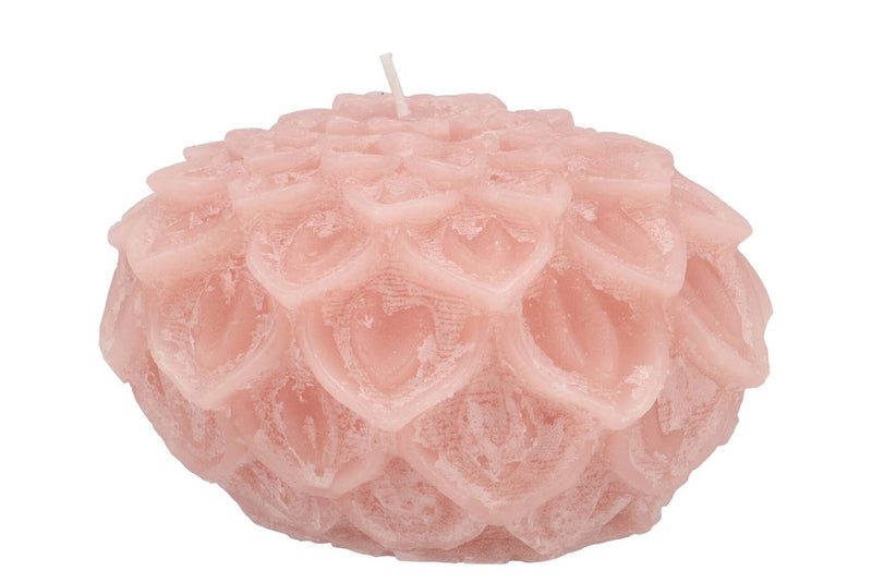 Candle Dahlia Old Light Pink 15x10cm