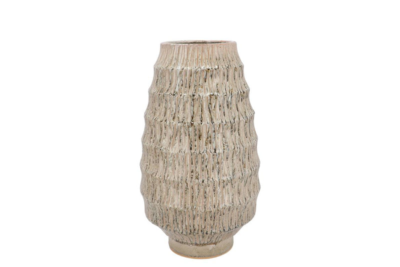 Lima Green Vase Active Glaze 21x21x35cm