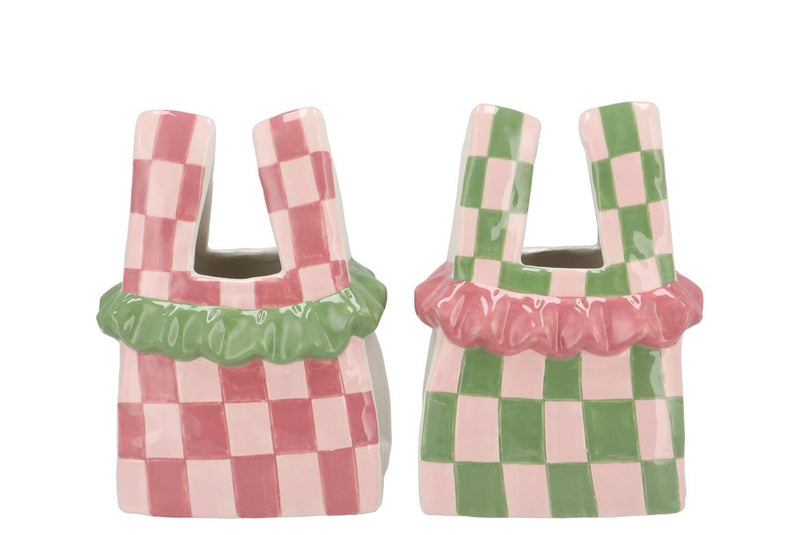 Yfke Summer Pink/green Vase Bag Ass 14x9x19cm