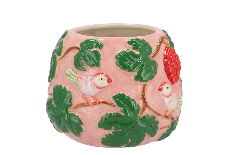 Chloe Summer Pink Vase Bowl 21x21x16cm