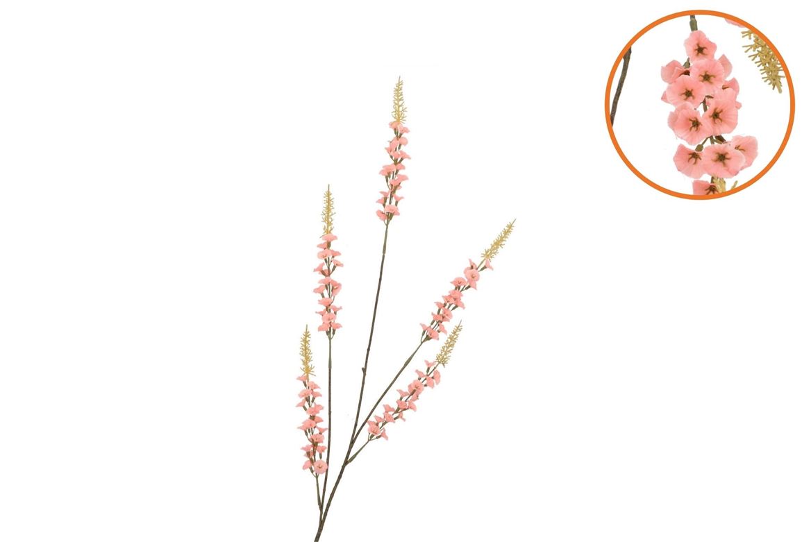 Silk Campanula Orange Single Stem 104cm