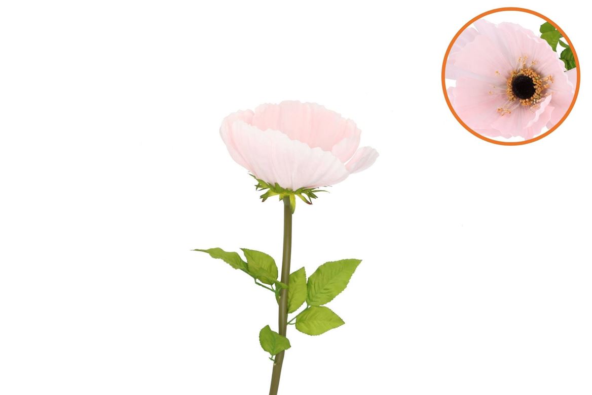 Silk Amazing Poppy Beauty Light Pink L 25x90cm