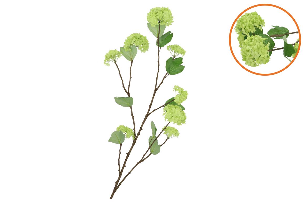 Silk Viburnum Green 117cm