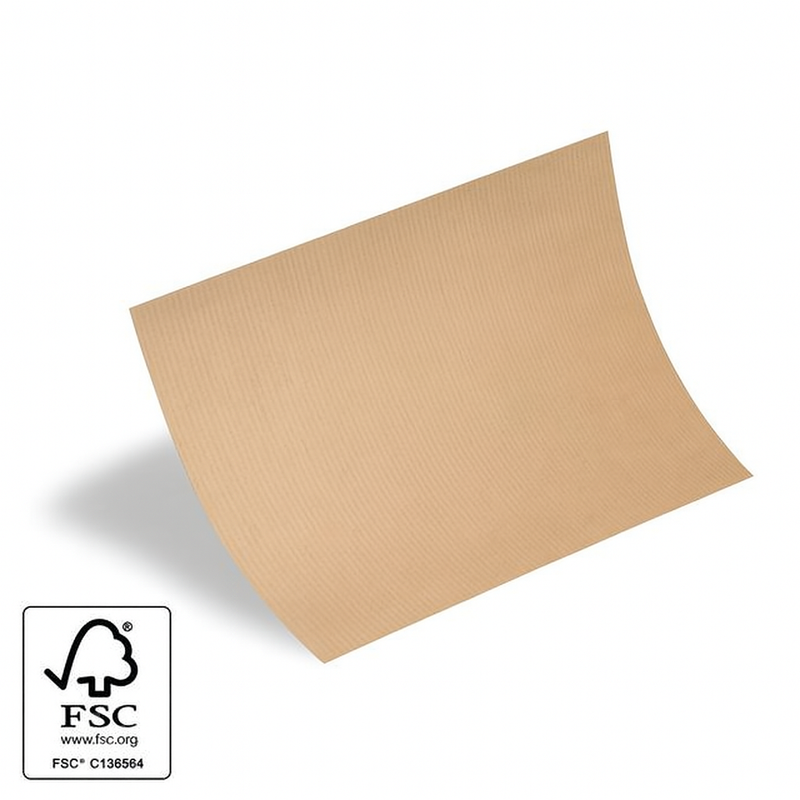 Papier kraft brun à rayures – 62x42 cm – 40 g – Lot de 820 feuilles