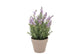 Silk Lavender Purple Pot Terra L 33x33x49cm