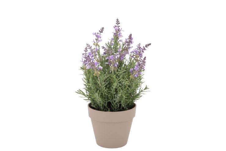 Silk Lavender Purple Pot Terra L 33x33x49cm