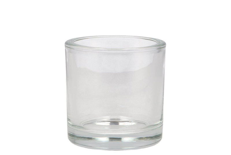 Verre Pot Cylindre Lourd 9x8cm