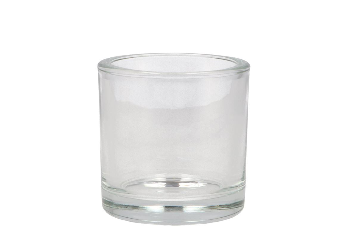 Verre Pot Cylindre Lourd 9x8cm