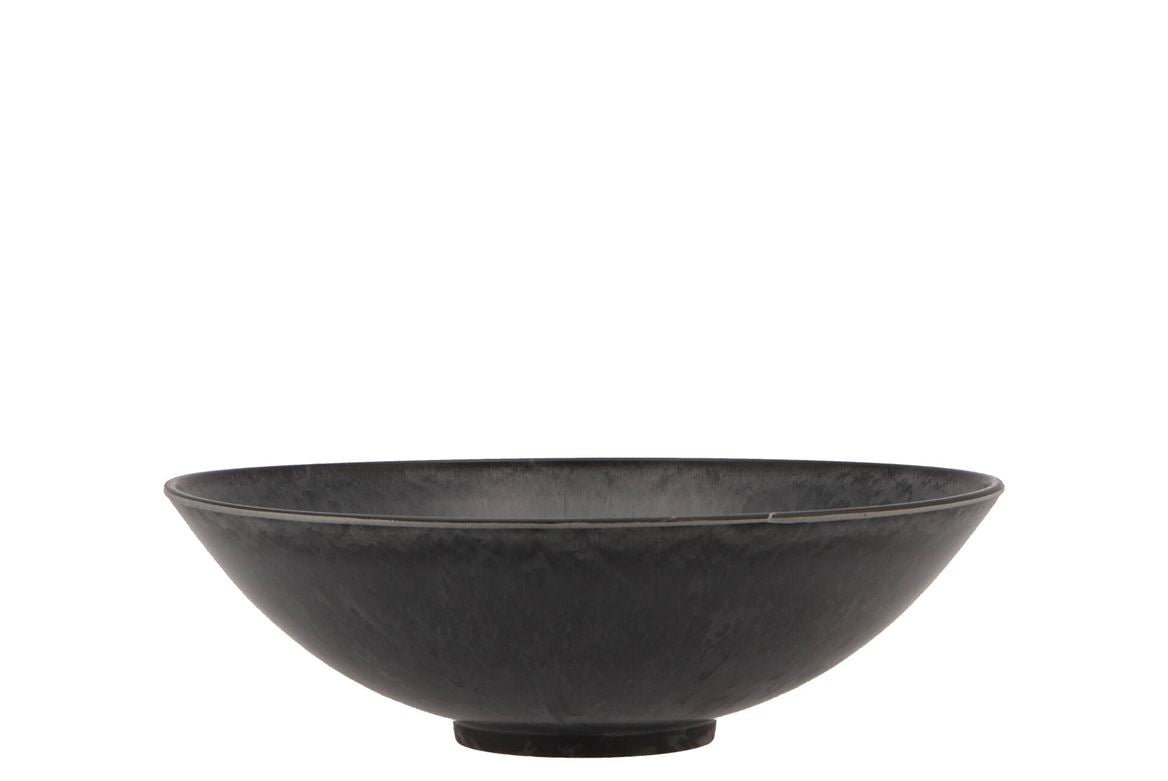 Mélamine Coupe En Bowl Rond Gris 19x6cm