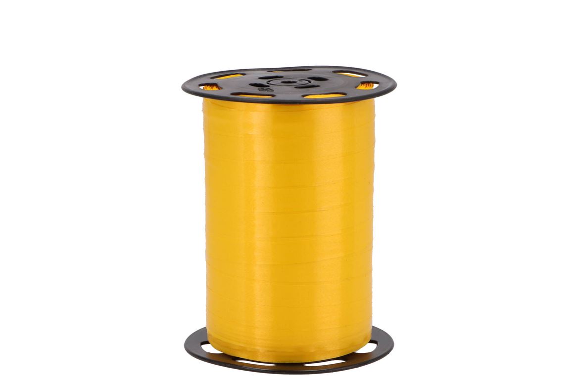 Ruban D'emballage Poly 1cm Jaune Par 250 Mètres