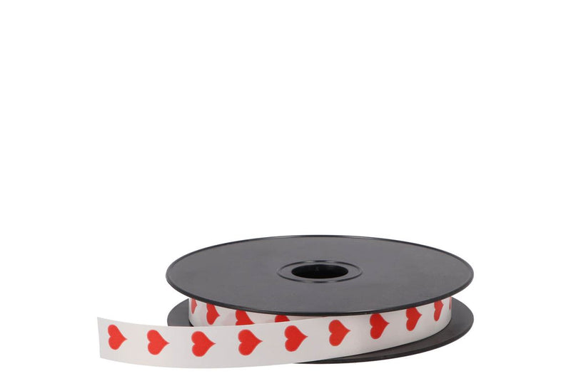 Ruban D'emballage Poly Coeur 1.9cm Par 100 Yards