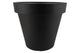 Plastique Anthracite Pot Bord Large 80cm