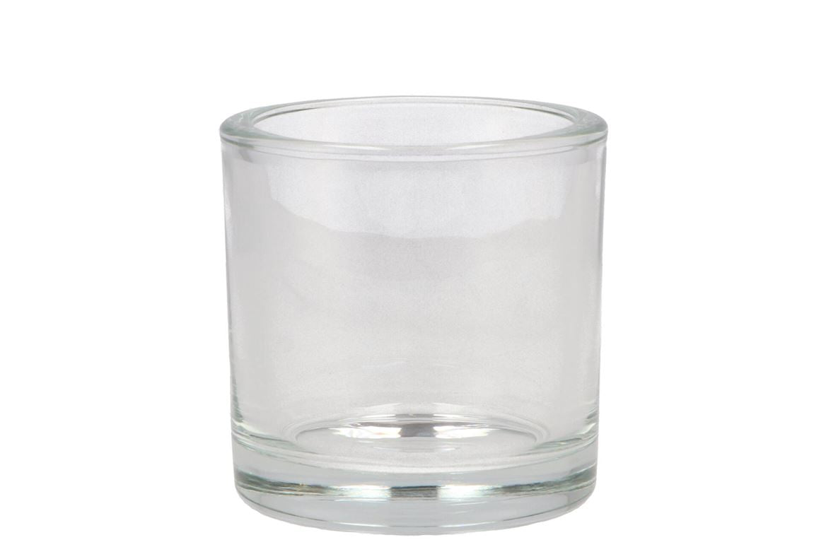 Verre Pot Cylindre Lourd 10x10cm