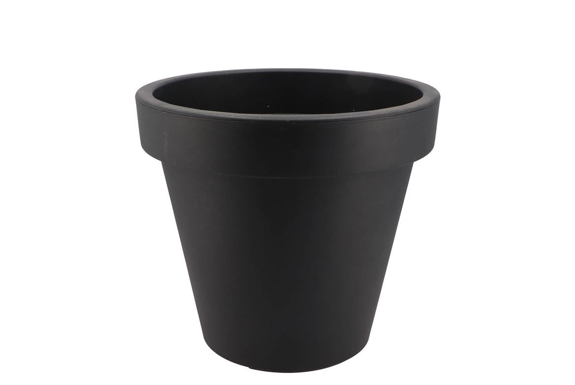 Plastique Anthracite Pot Bord Large 29cm