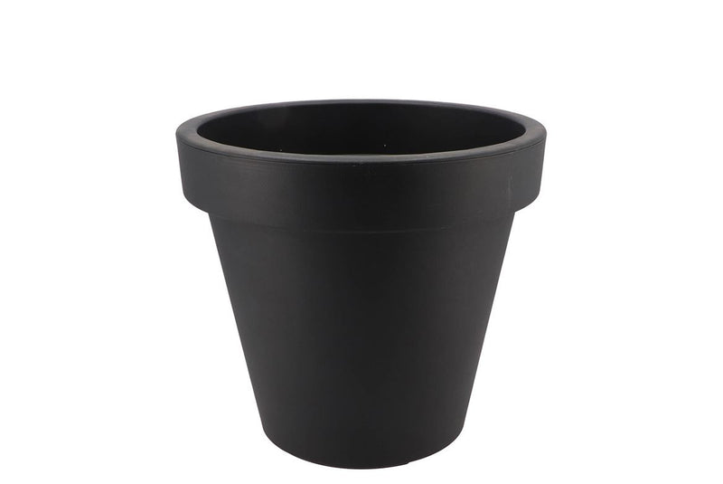 Plastique Anthracite Pot Plastique Bord Large 25cm