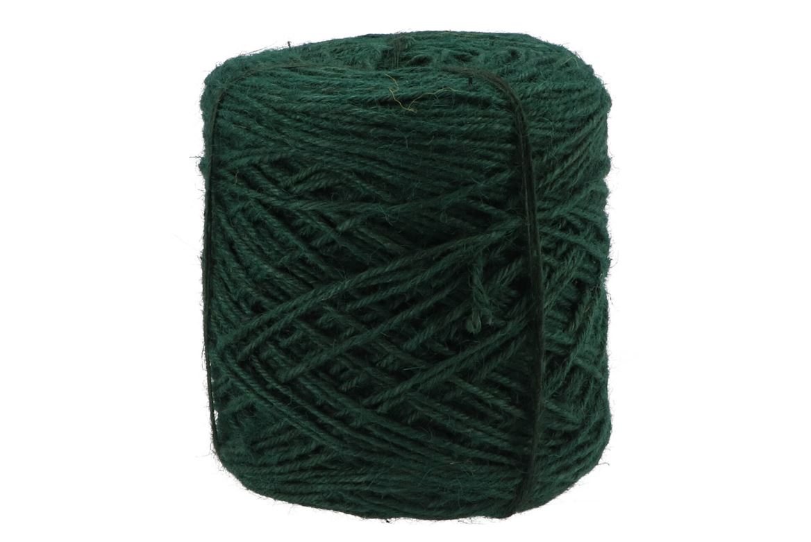 Ribbon Flax Cord Jute Dark Green 3,5mm 1kg