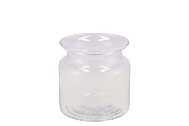 Verre Lait Can Vase Lourd 15x15cm