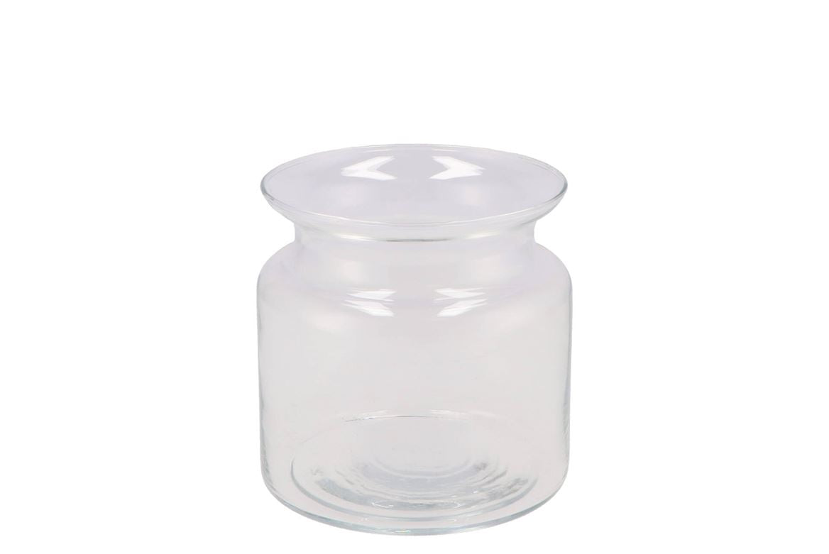 Verre Lait Can Vase Lourd 15x15cm