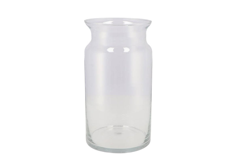 Verre Lait Can Vase Lourd 15x30cm