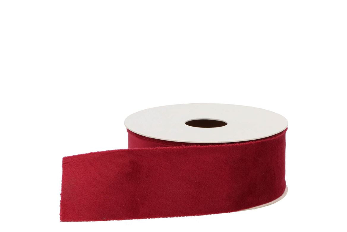 Ribbon Velvet 25 Bordeaux 5mx40mm P/1