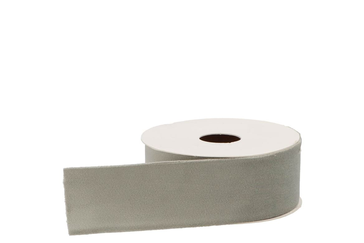 Ribbon Velvet 60 Blue Grey 5mx40mm P/1 Nm