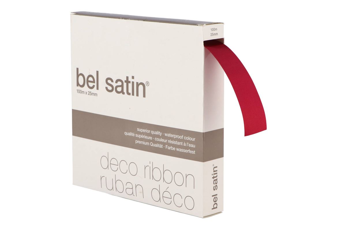 Ruban Satin (nr.14) Azalée 25mm Par 100 Metrés