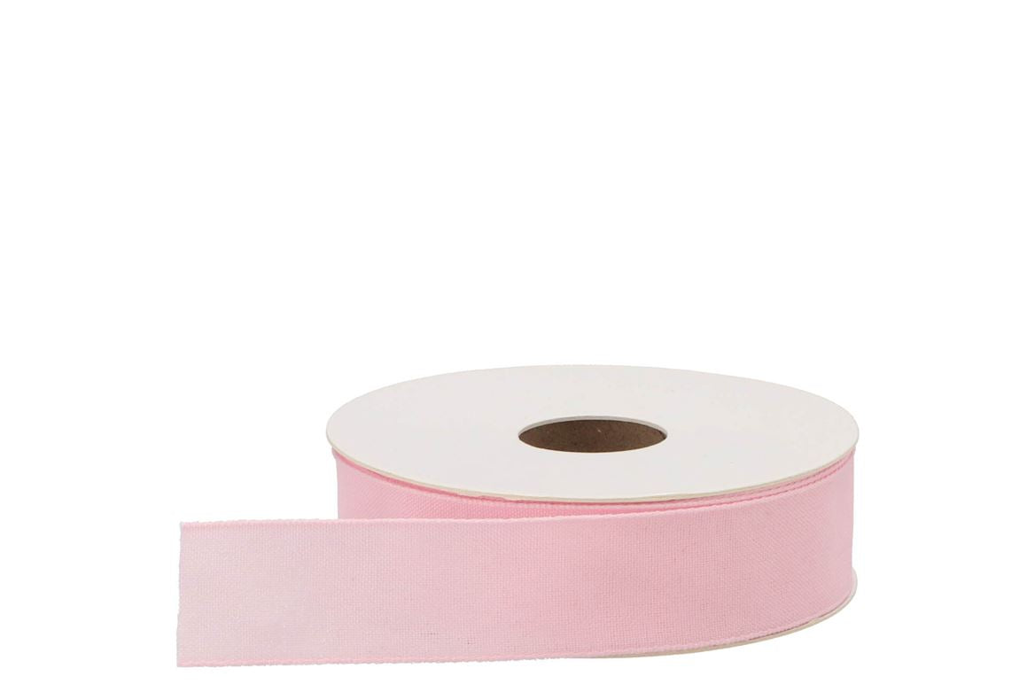 Ruban Textile (nr.10) Rose 25mm Par 20 Mètre