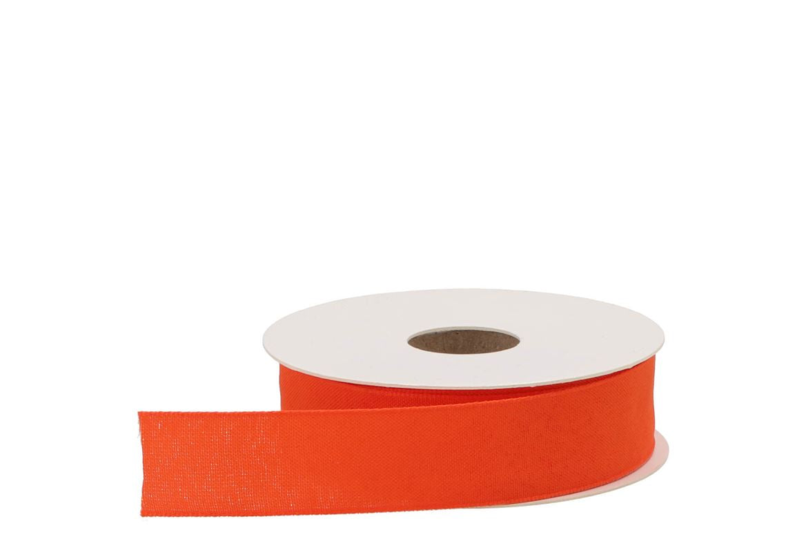 Ruban Textile (nr.57) Orange Berry 25mm Par 20 Mèt