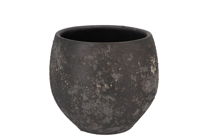 Bali Black Coal Pot 18x16cm