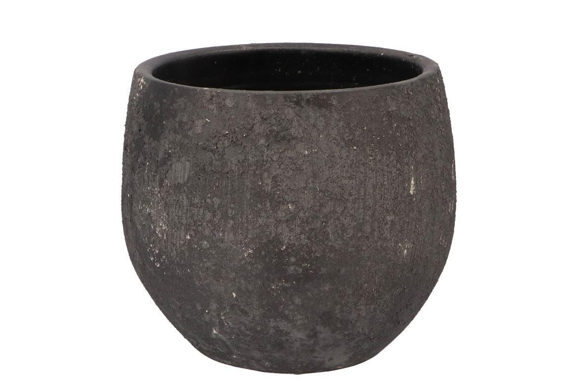 Bali Black Coal Pot 24x21cm