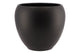 Vinci Mat Noir Pot De Fleurs 28x24cm