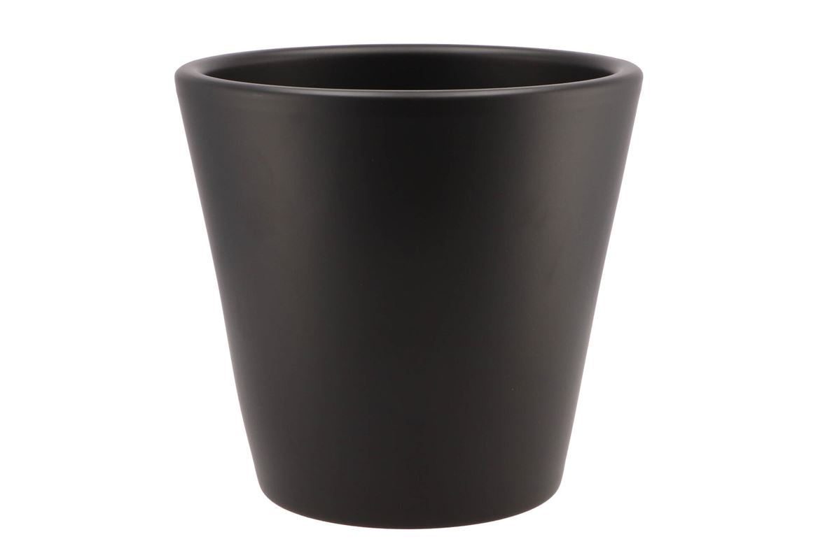 Vinci Mat Noir Pot Container 24x22cm