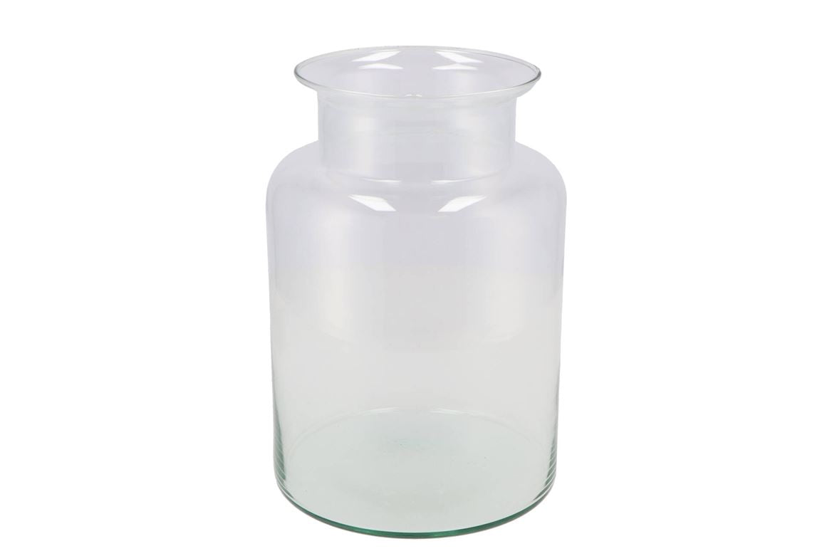 Glass Milk Bottle Vase Eco 17x25cm