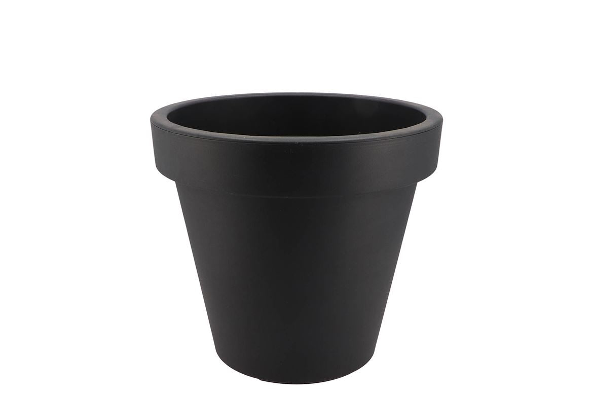 Plastique Anthracite Pot Bord Large 20cm