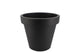 Plastique Anthracite Pot Bord Large 20cm