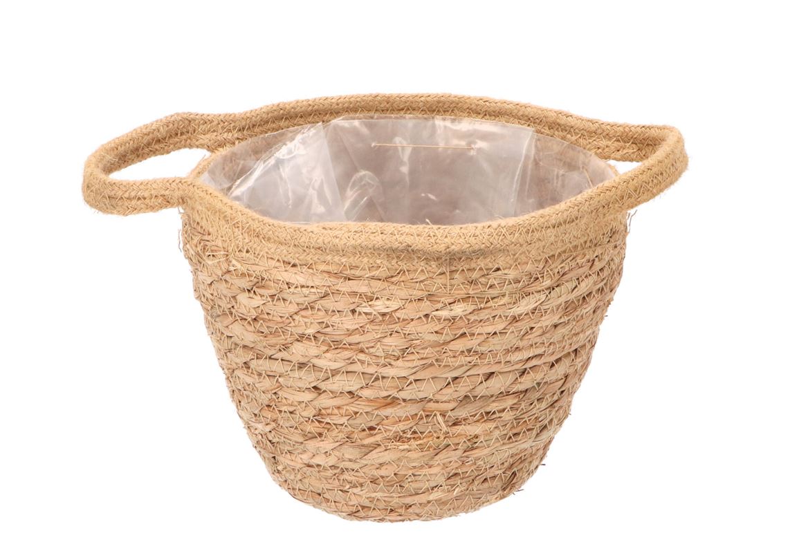 Tripoli Naturel Pot Panier En Rotin 18x16cm