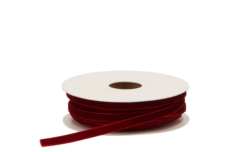 Ribbon Velvety 25 Bordeaux 20mx6mm